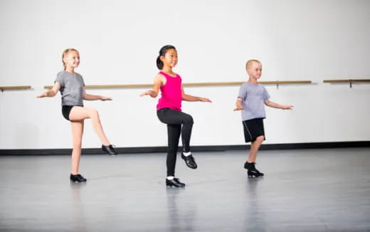 a group of people dancing