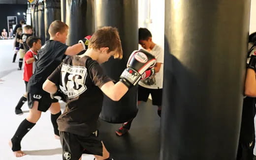 a group of people playing a game