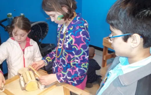 a group of people wearing masks