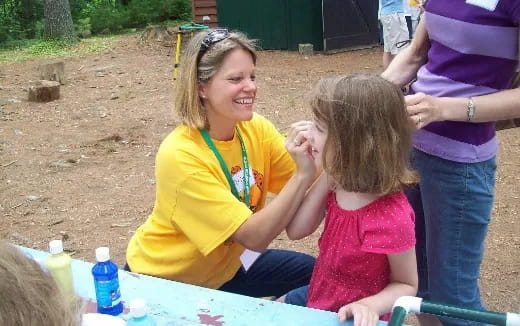 a person and a child