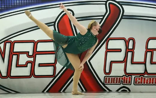 a person dancing on a stage