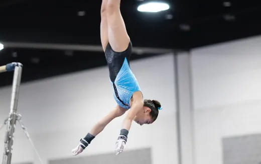 a person doing a high jump