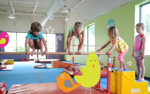 children playing on a play set
