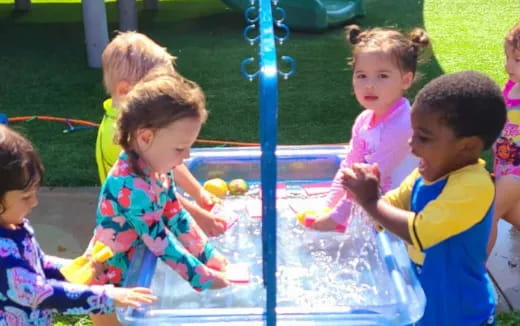 children playing with toys