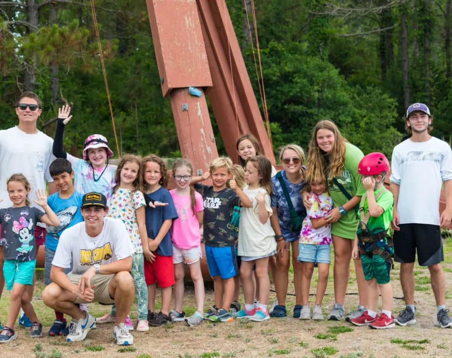 a group of people posing for a photo