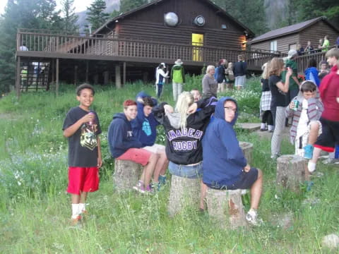 a group of people posing for a photo