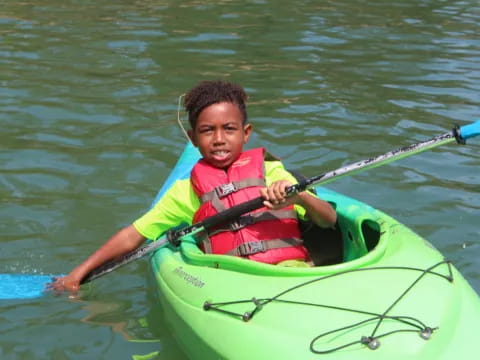 a person in a kayak