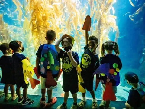 a group of children in a room