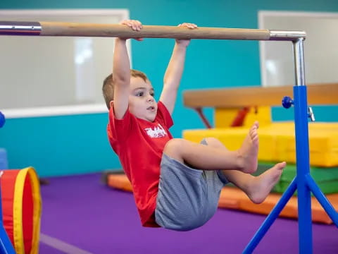a girl doing gymnastics
