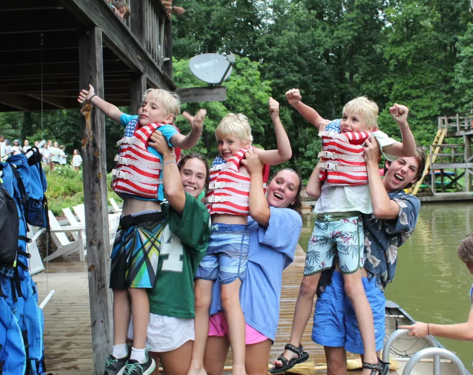 a group of children posing for a photo