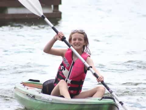 a person in a kayak