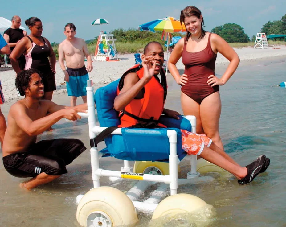 a group of people on a boat