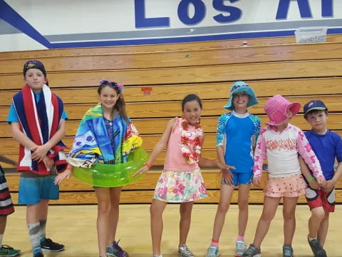 a group of children posing for a photo