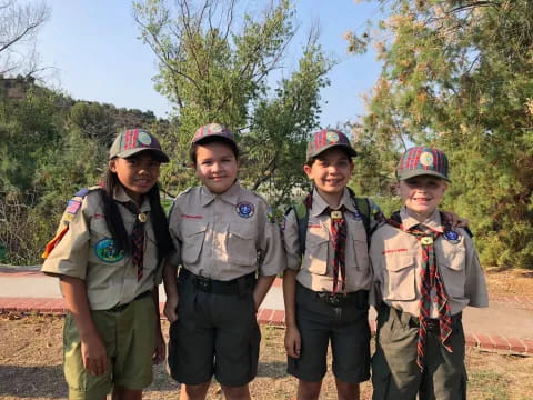 a group of boys in uniform