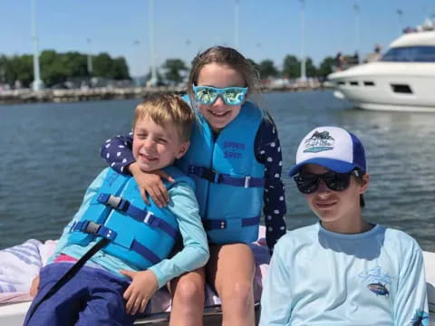 a group of people on a boat