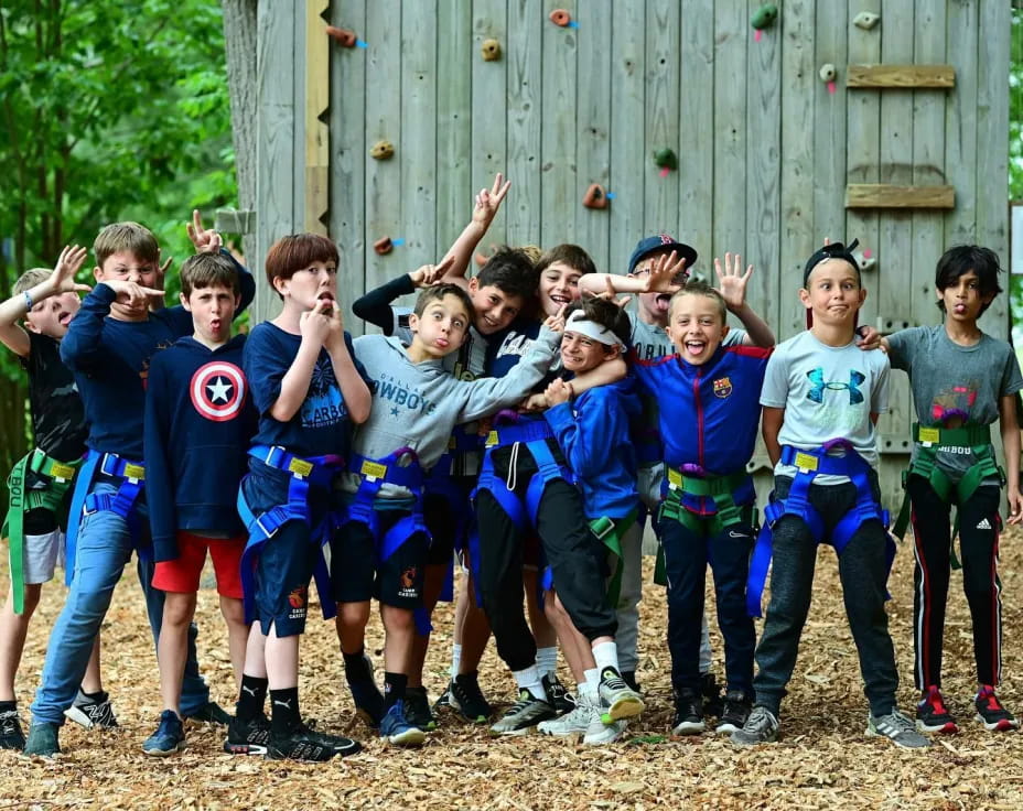 a group of people posing for a photo