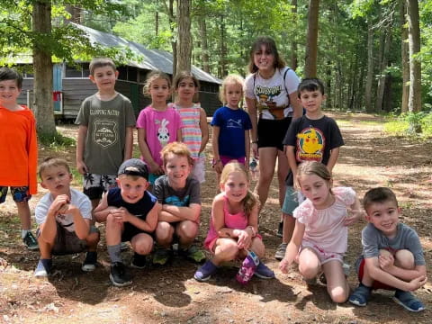 a group of children posing for a photo