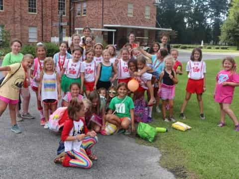 a group of children posing for a photo