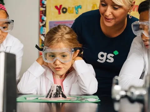 a group of people in a lab