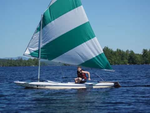 a person on a sailboat