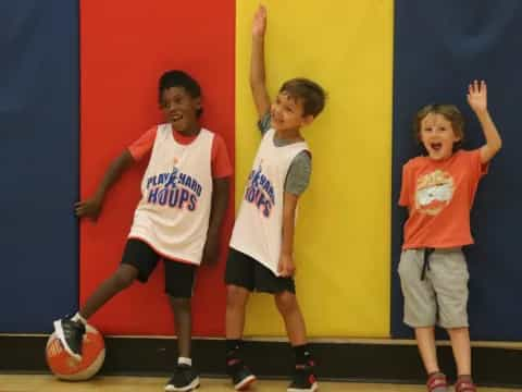 a group of boys posing for a picture