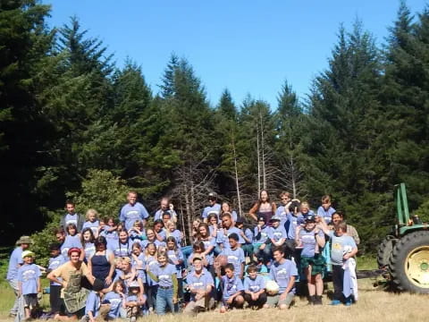 a group of people posing for a photo