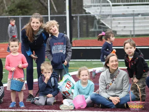 a group of children posing for a photo