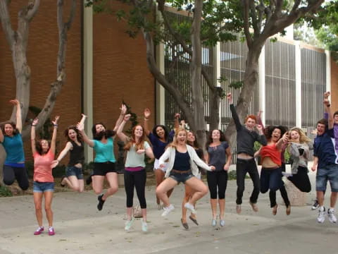 a group of people posing for a photo