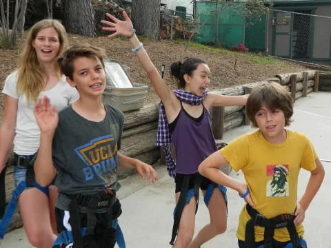 a group of children posing for a photo