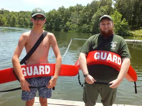 two men in a boat