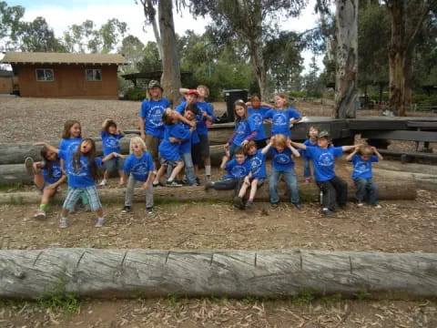 a group of people posing for a photo