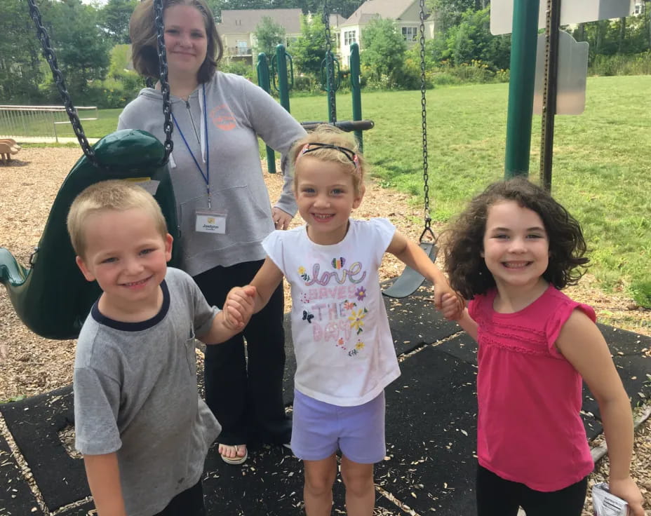 a group of children posing for a photo