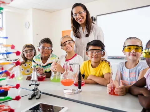 a group of people wearing goggles