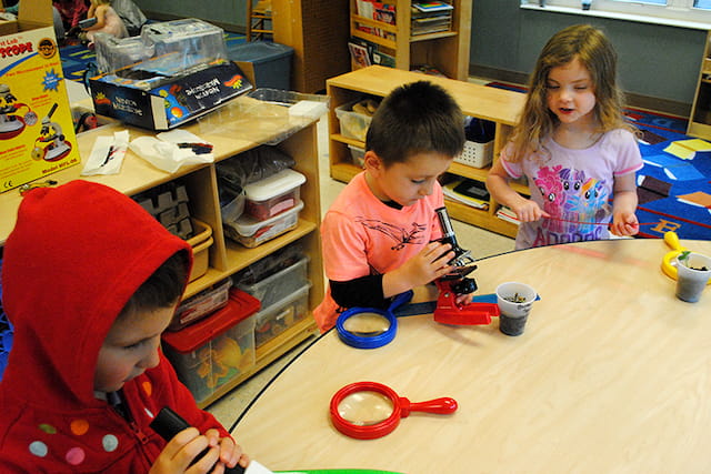 children sitting at a table