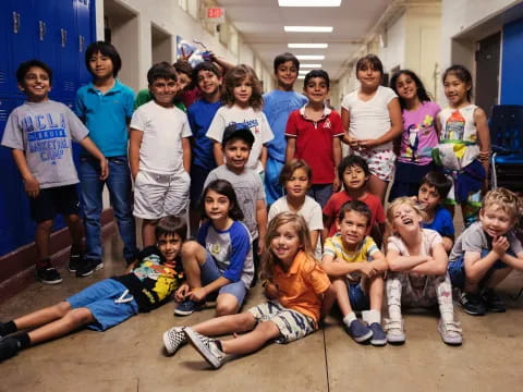 a group of people posing for a photo