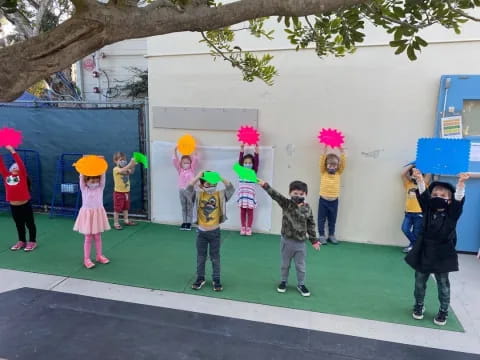 a group of children in clothing