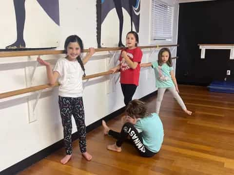 a group of children in a room