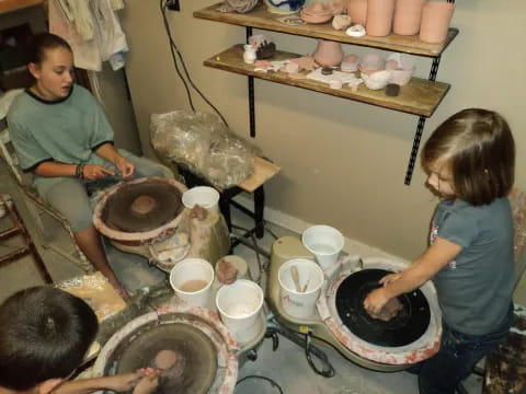 a group of people working in a kitchen