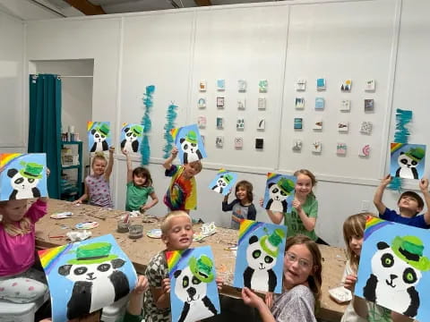 a group of children in a classroom