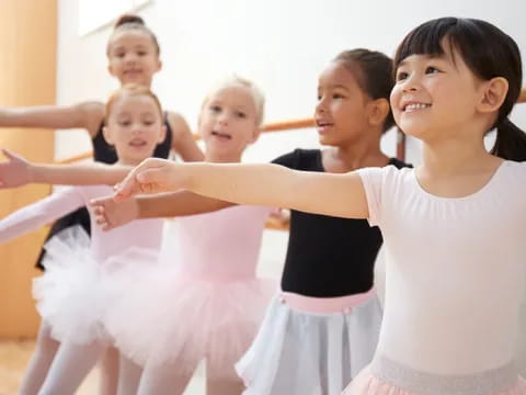 a group of girls dancing