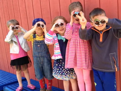 a group of children wearing clothing