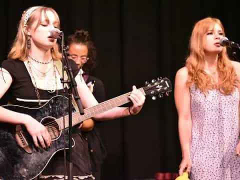 a group of people on stage