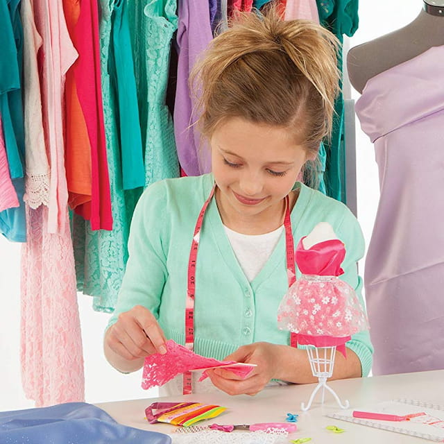 a young girl painting