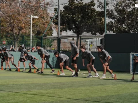 a group of people playing a sport