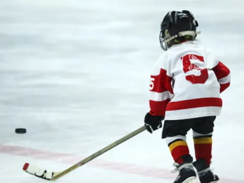 a hockey player in uniform