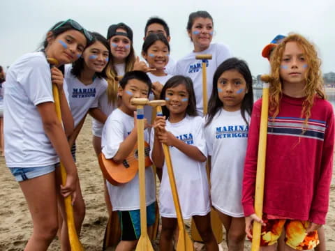 a group of people posing for a photo