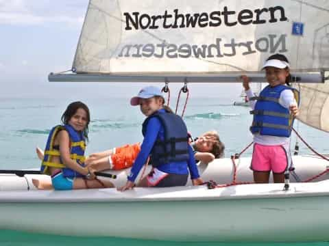 a group of people on a boat