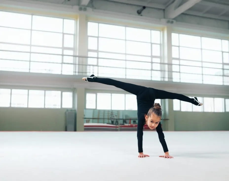 a person doing a yoga pose