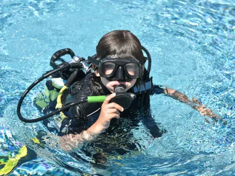 a person wearing scuba gear