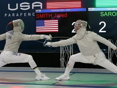 two people in white uniforms